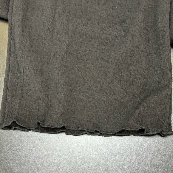 Portocruz Black Gauzy Stretch Drawstring Waist Wide Leg Cover Up Pants Beachy L - Picture 5 of 14